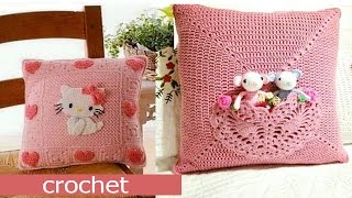 Almohadas tejidas a crochet [upl. by Grishilda]