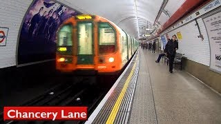 Chancery Lane  Central line  London Underground  1992 Tube Stock [upl. by Aihsatan]