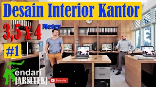 Desain Interior Kantor 35 X 4 Meter 1 [upl. by Anirbas]