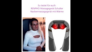 RENPHO Massagegerät Schulter Nackenmassagegerät mit Wärme [upl. by Aerdnac]