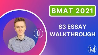 BMAT Section 3 Essay Walkthrough [upl. by Kcirdlek246]