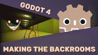 Making A Backrooms Horror Game in Godot 4 gamedev [upl. by Lonee]