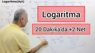 20 Dakikada Logaritma  2 Net öğrenmegarantili [upl. by Notnroht]