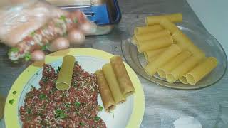 PÂTES CANNELLONIS FARCIES CUISINE MALIYA 😷👈مقرونة محشية بطريقه سهل وممتازة [upl. by Orly]