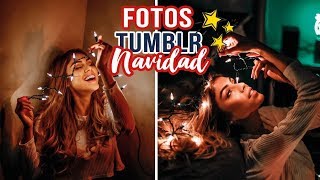 Creando FOTOS TUMBLR de NAVIDAD  pautips [upl. by Komara]