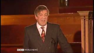 Stephen Fry on Catholicism from the Intelligence Squared debate [upl. by Eddi460]