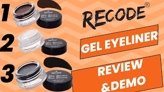 Recode gel eyeliner review makeup geleyeliner [upl. by George]