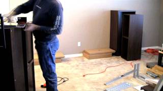 Ikea BestaFramsta  Wall Mount Entertainment Center Assembly Part 2 [upl. by Iey]