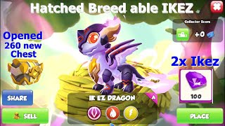 Hatched Breedable IKEZ DragonDragon Mania Legends  2nd account Opened 260 chest  DML [upl. by Eninahpets]