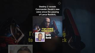 Destiny 2 Commander Zavala’s new voice since Lance Reddick’s passing keithdavid lancereddick [upl. by Llenwahs]