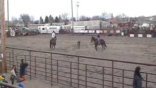 Three Forks MT High School Rodeo Team Roping [upl. by Socrates168]