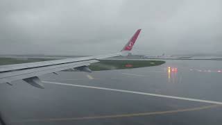 Turkish Airlines A321 Departing İstanbul İn Rain 4K Full Takeoff [upl. by Telfer]