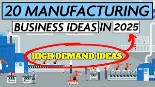 20 Manufacturing Business Ideas to Start a Business in 2024 [upl. by Pinebrook]