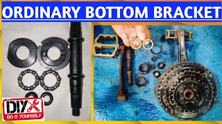 ORDINARY BOTTOM BRACKET BEARING REPLACEMENT DIY  CROWN BEARING  COTTERLESS AXLE  ProjecTrebs [upl. by Brothers]