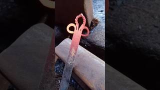 Blacksmith shorts satisfying forge diy art craft asmr metalart blacksmith bending [upl. by Berns]