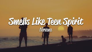 Nirvana  Smells Like Teen Spirit Lyrics [upl. by Elleynod]