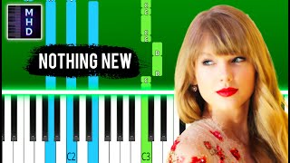 Taylor Swift  Nothing New Taylors Version From The Vault  Piano Tutorial [upl. by Htepsle]