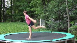 How to do a Gainer Back Handspring Trampoline [upl. by Elocim]