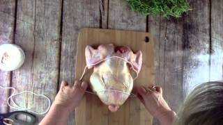 How to Truss a Chicken for Rotisserie [upl. by Collyer]