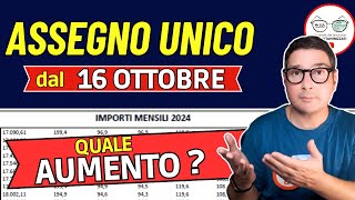 ASSEGNO UNICO PAGAMENTI OTTOBRE con AUMENTO e NUOVI IMPORTI  CEDOLINO PENSIONI NOVEMBRE INVALIDI [upl. by Roselin]