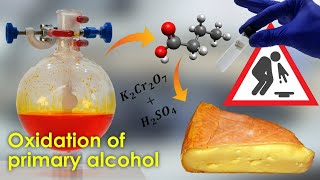 Synthesis of butyric acid Smell of rancid cheese amp vomit Sulfochromic method 🤮⚗️🧀 [upl. by Otrebire]