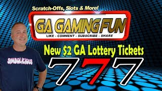 New 2 GA Lottery 777 Scratch Off Tickets [upl. by Nylrac79]