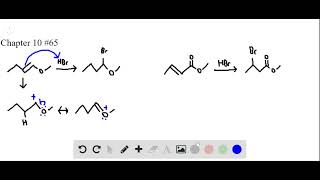 Explain why the addition of HBr to alkenes A and C is regioselective forming addition products Band [upl. by Manas]