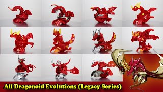 All Dragonoid Evolutions Legacy Series Seasons 14 [upl. by Ennoval]