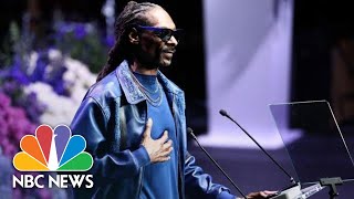 Snoop Dogg Remembers Nipsey Hussle You Are A Peace Advocate Nip  NBC News [upl. by Tosch718]