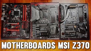 MSI Z370 Tarjetas Madre ¿Cuál es la mejor Gaming Plus Gaming M5 y Gaming Pro Carbon [upl. by Mw]