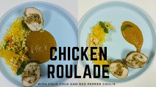 CHICKEN ROULADE  Plating Techniques Included [upl. by Converse]