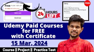 How to get Udemy Courses for FREE in 2024  Udemy Coupon Code 2024  Latest Udemy Coupons [upl. by Huntley]