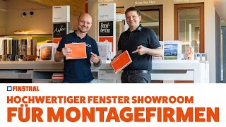 Hochwertiger Fenster Showroom für Montagefirmen von Finstral [upl. by Runstadler]