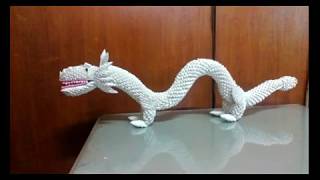 origami 3d chinese dragon tutorial part 1 [upl. by Lister]