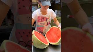 The Most Popular Giant Watermelon Juice in Taiwan  Fruit Cutting Skills [upl. by Honna303]