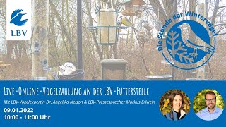 Zweite LiveZählung Stunde der Wintervögel 2022 [upl. by Anelahs]