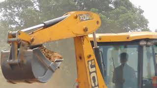 Backhoe Bucket Loader Machine in Mud Marking Tata Truck and Tractor Loading  dump truck  jcb kids [upl. by Monreal]