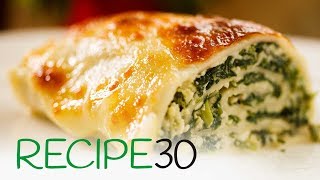 Cheesy Lasagne Spinach amp Basil Rolls [upl. by Paolo]