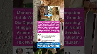 MOMEN MARION JOLA DAPAT KESEMPATAN MEWAWANCARAI ARIANA GRANDE marionjola gosip aaliyah [upl. by Llehcal]