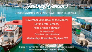 JourneyWoman Travel Book Club The Crimson Thread [upl. by Peggy]