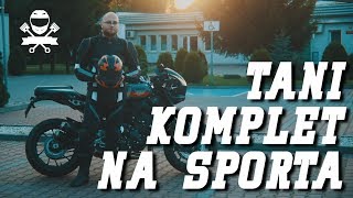 Jak Tanio Ubrać się na Motocykl Sportowy Sprawdzamy kombinezon Ozone i najtańszy kask HJC CS15 [upl. by Eiclek698]