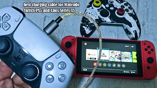 GODT GAME RGB LED Gaming Charging Data Lead For Nintendo Switch PS5 Xbox Series XS [upl. by Odranar]