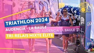 Triathlon Audencia La Baule 2024  la Trirelais mixte Élite en diaporama [upl. by Marduk617]