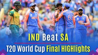 IND vs SA Final Match Highlights T20 World Cup 2024  India vs South Africa T20 World Cup 2024 Final [upl. by Niamrej]