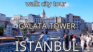 Istanbul Galata Tower Walking Tour [upl. by Delmor465]