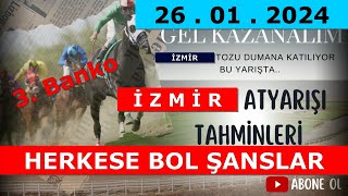 26 ocak 2024 cuma İzmir At Yarışı Tahminleri ve yorumlarıyoutubetjk [upl. by Eliseo804]