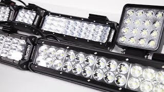 How to choose trirow 4quot 7quot 9quot 12quot 20quot 22“ 32” 52“ LED Work Light Bar ▏OEDRO® Brave Man Series [upl. by Joacima]