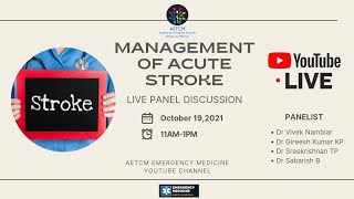 Acute Stroke Management  YouTube Live [upl. by Rosaline2]