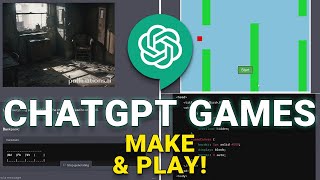 ChatGPT Make amp Play Games 30 Prompts [upl. by Maria756]