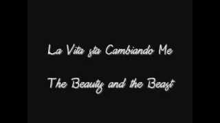 La vita sta cambiando me  the beauty and the Beast  karaokeinstrumental [upl. by Charlotte]